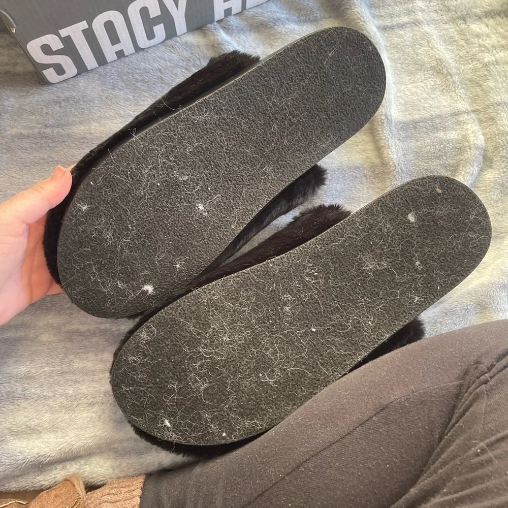 Stacy Adams NIB Montecito black slip on house shoes slippers
